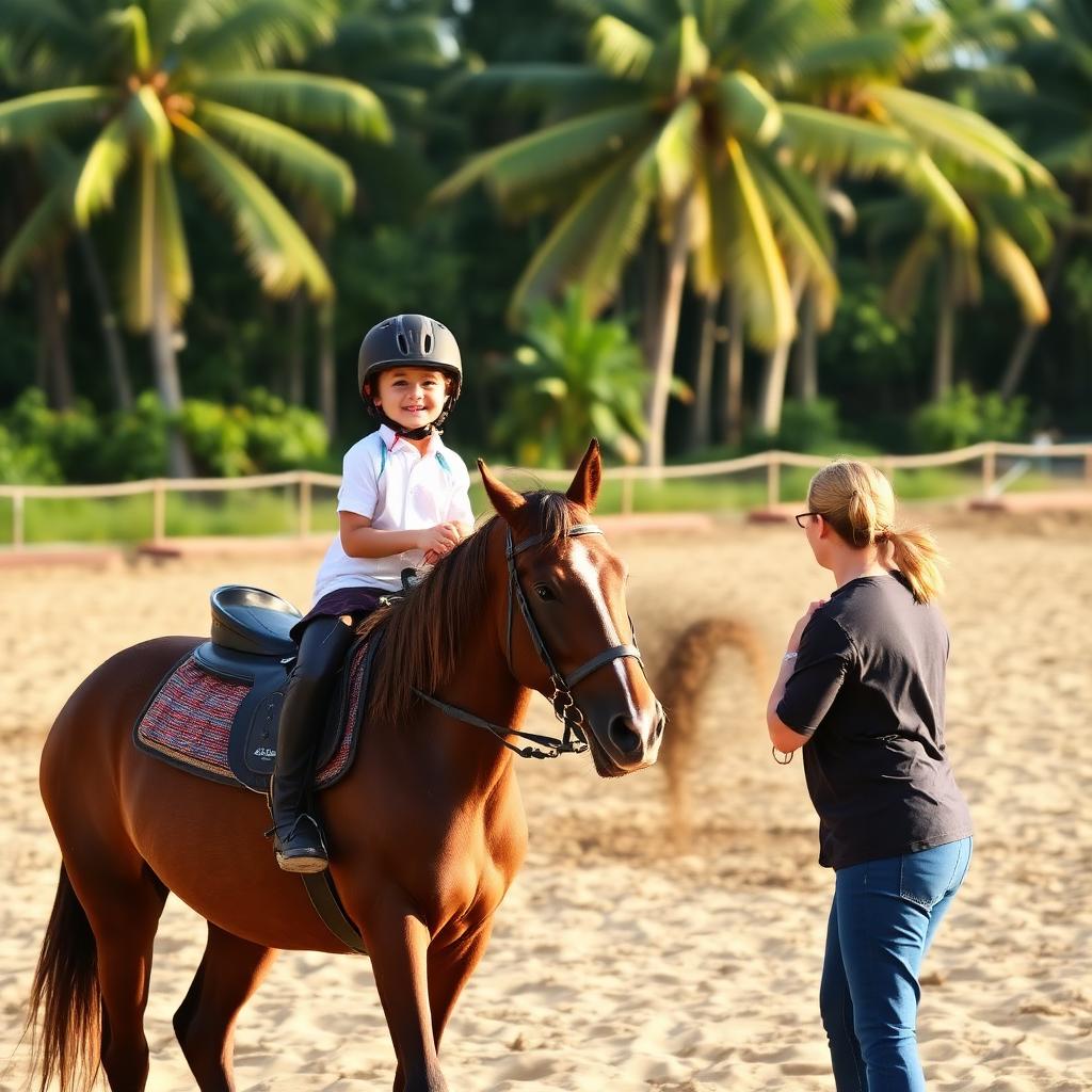Horse Riding Lessons at Paradise Stable Mauritius